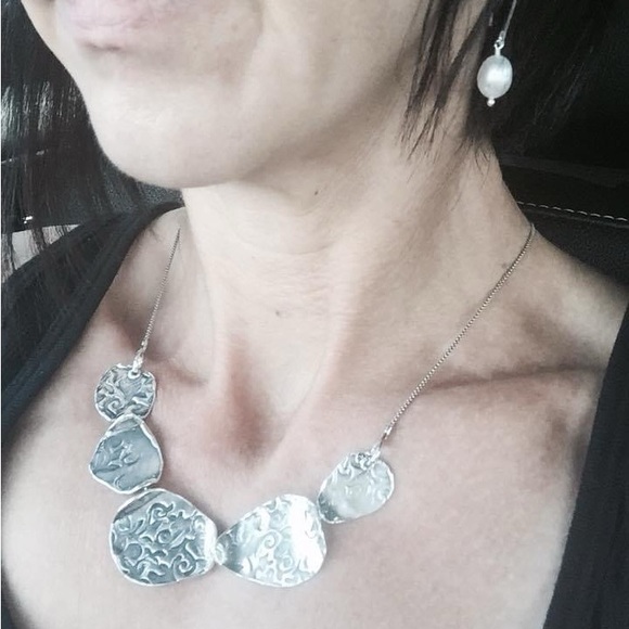 RockHill Designs Sterling Silver “Waves of Silver” Necklace - Picture 8 of 8